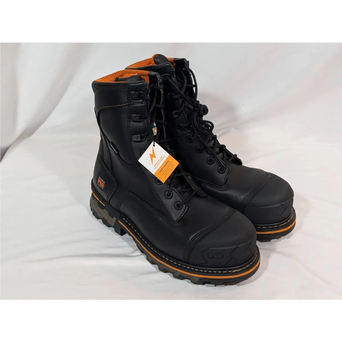 Timberland Pro Boondock 8 Composite Safety Toe Waterproof Men`s Boots US 9W Blk