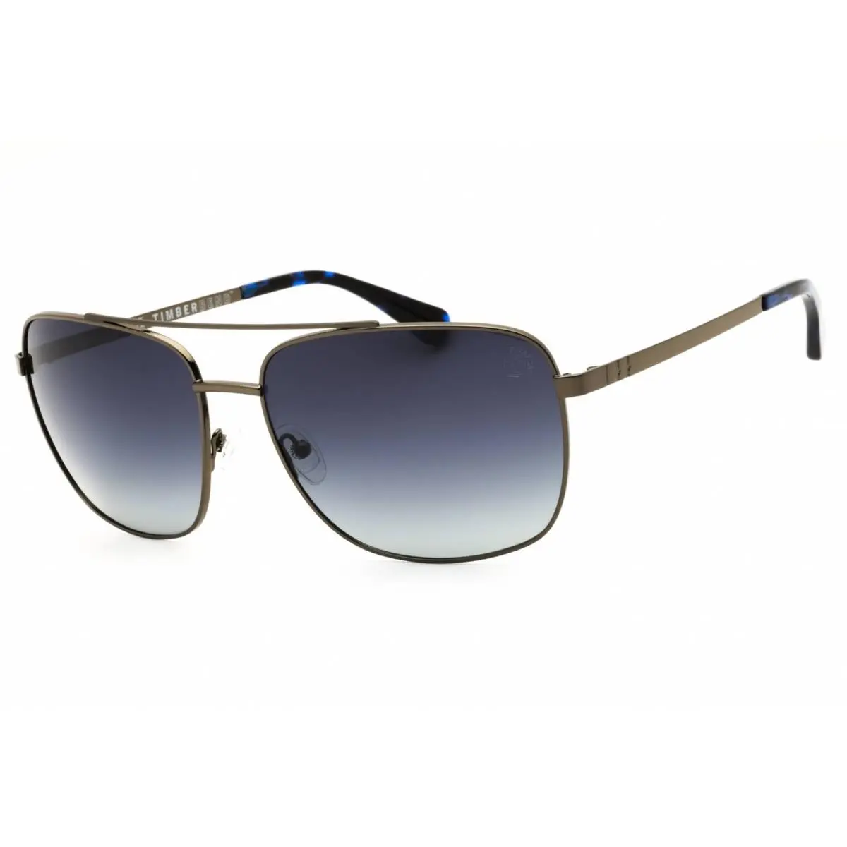 Timberland Men`s Sunglasses Shiny Gunmetal Metal Full Rim Frame TB00044 08D