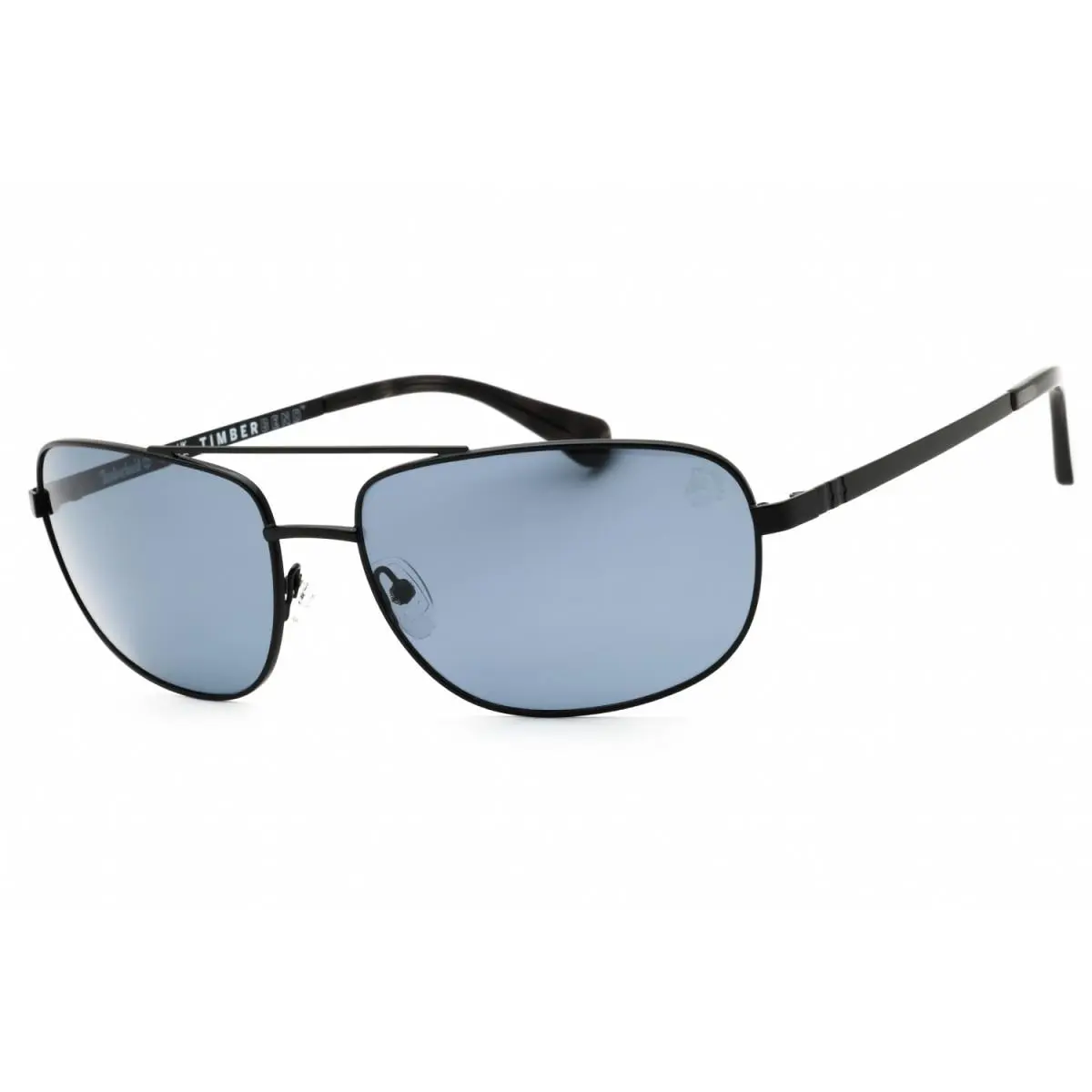 TB00045 01D Shiny Black/smoke Polarized 66-18-150 Sunglasses by Timberland