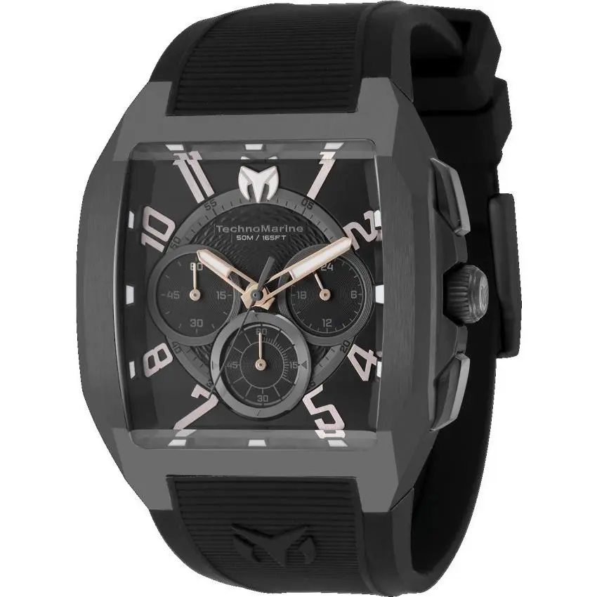 Technomarine Aqua Quadrant Men`s Quartz VD54 Watch - 41mm Black TM-225108 by TechnoMarine
