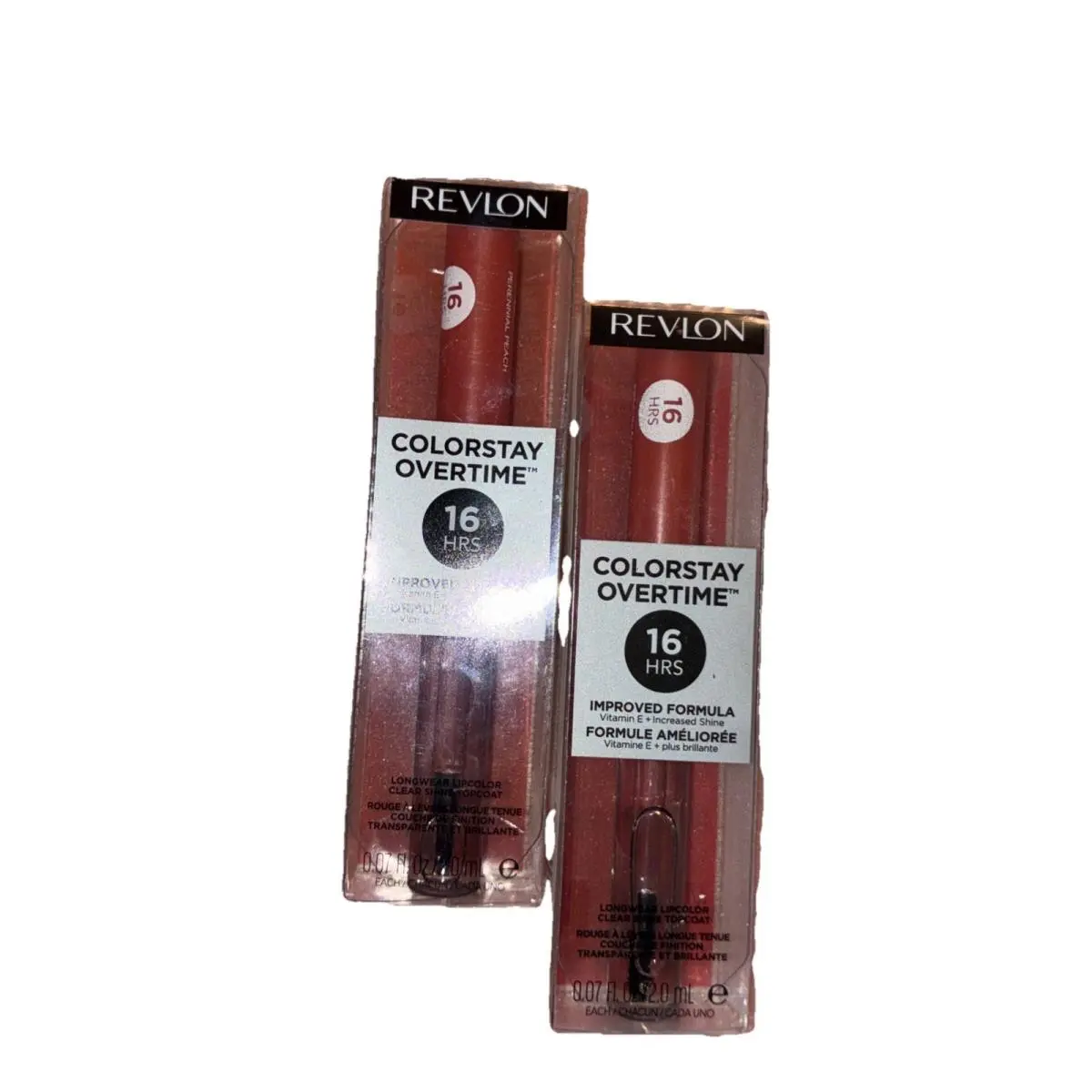 Revlon Colorstay Overtime Lipcolor Perennial Peach 430 Lot Of 2