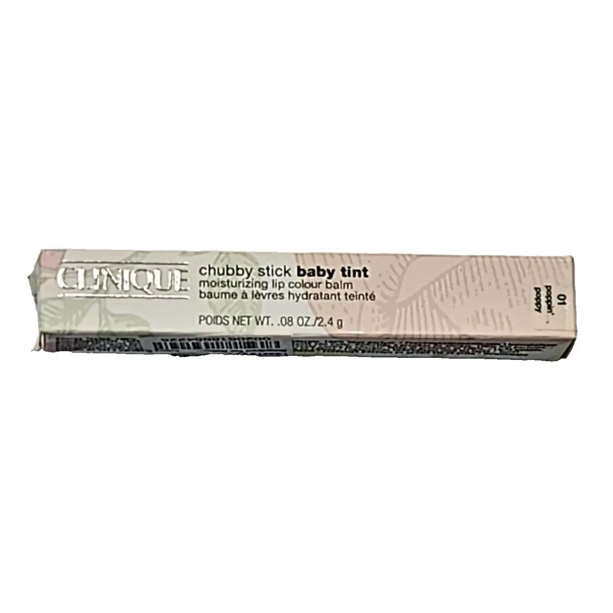 Clinique Chubby Stick Baby Tint Lip Color Balm in 01 Poppin Poppy .08oz/2.4g
