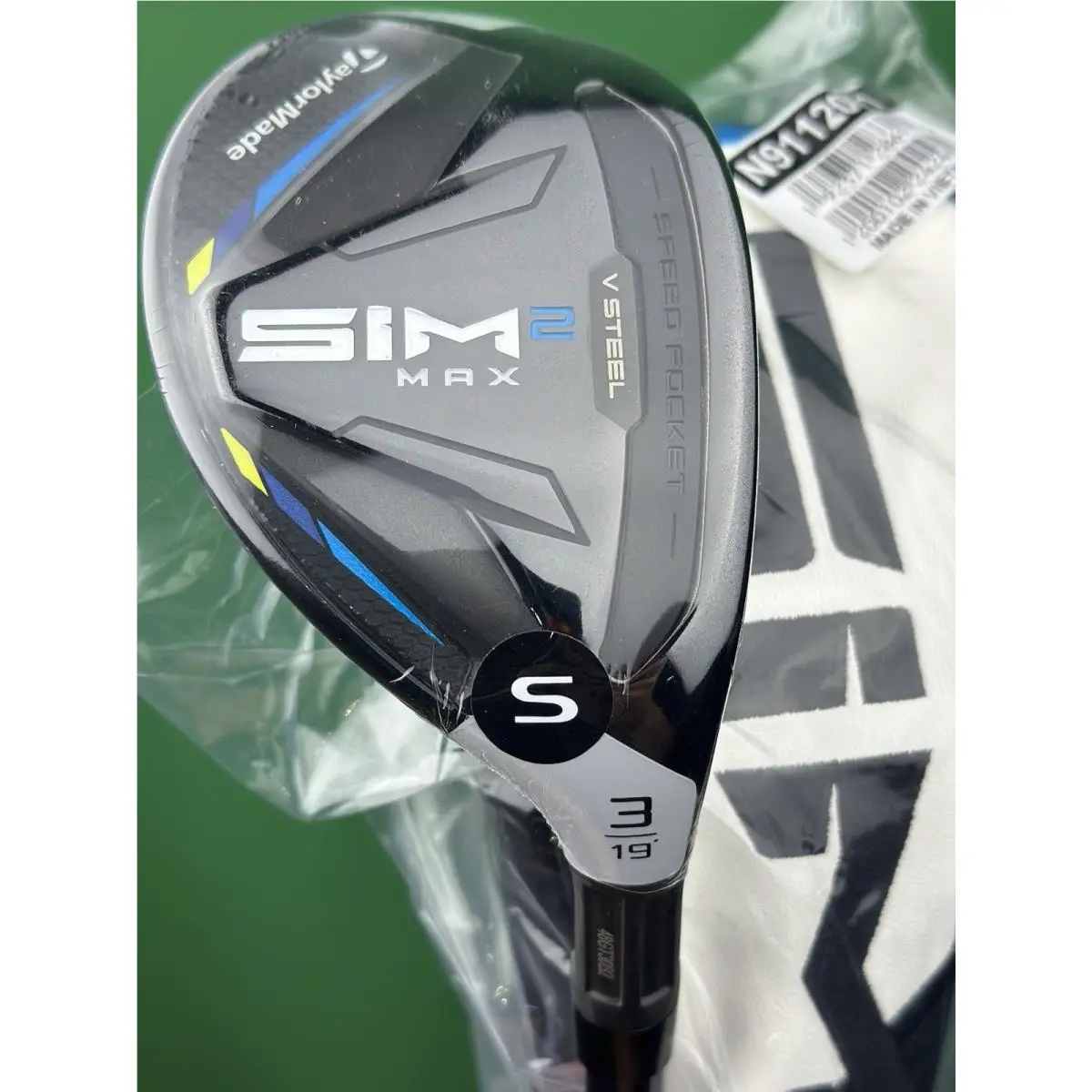 Taylormade SIM2 Max Rescue 3-Hybrid 3H 19 Stiff Flex Ventus Blue w/ Cover