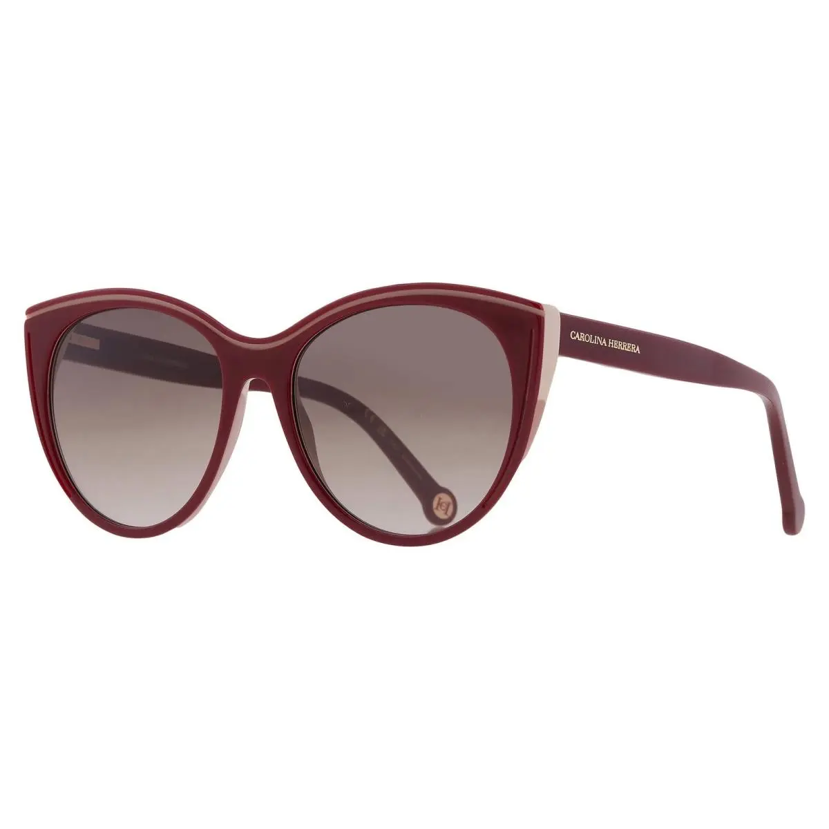 Carolina Herrera Brown Gradient Cat Eye Ladies Sunglasses Her 0142/S 0R9S/HA 56