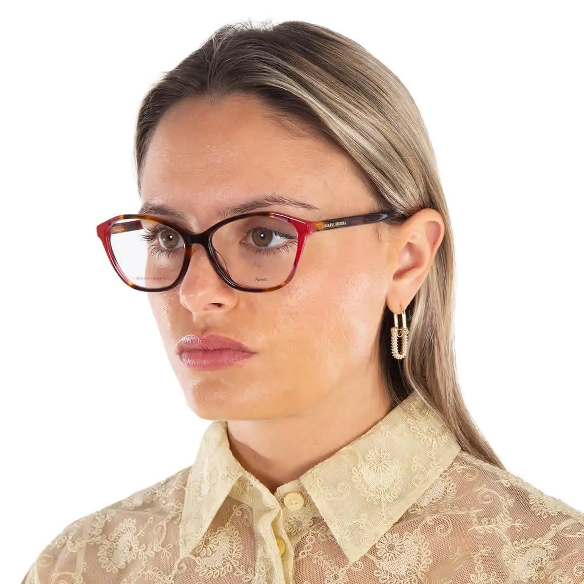 Carolina Herrera Demo Cat Eye Ladies Eyeglasses Her 0122 0O63 55 Her 0122 0O63