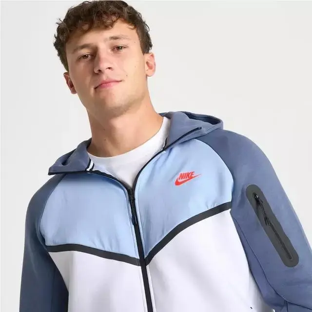 Nike clothing - Nike Tech - Tech - White/Psychic Blue/Diffused Blue 3