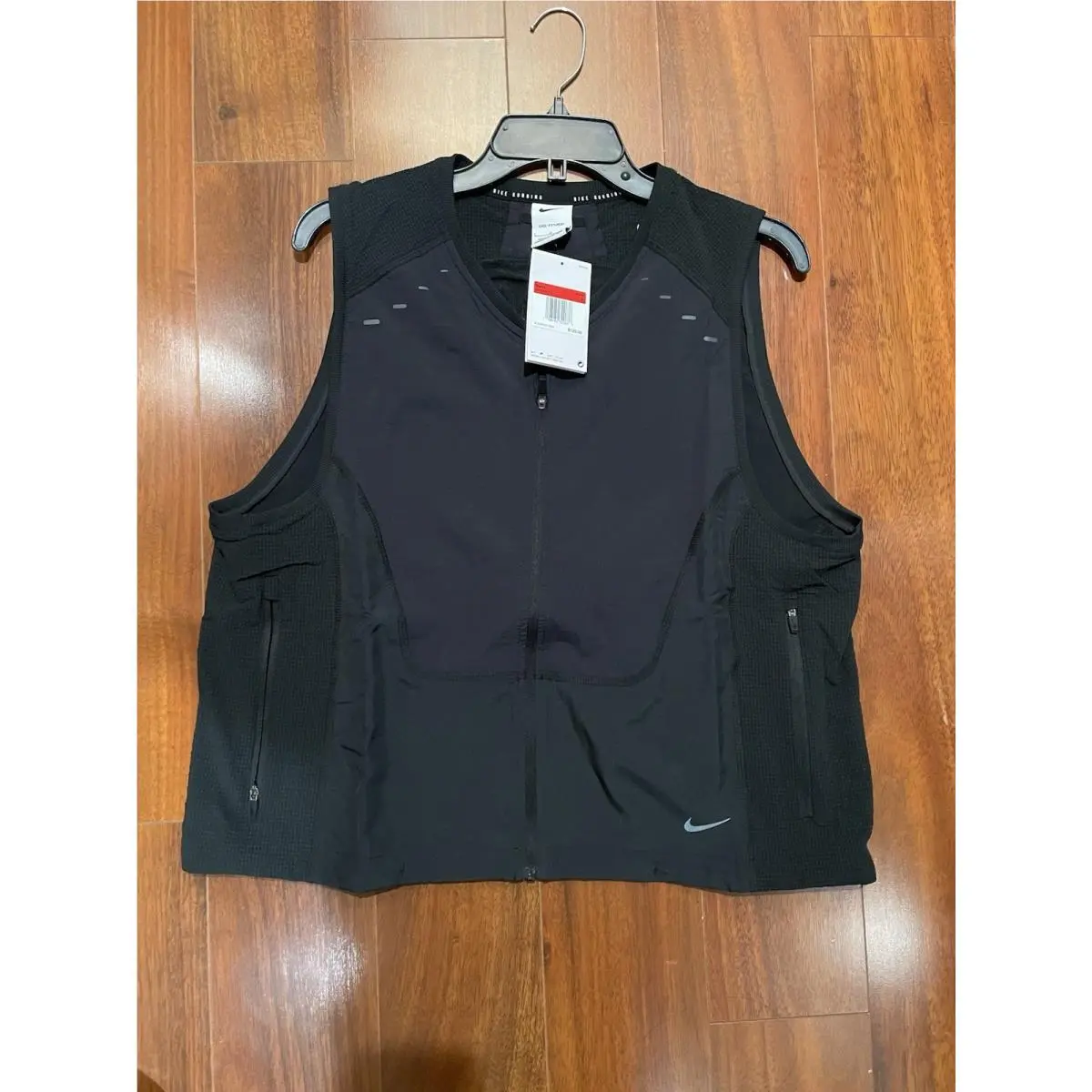 Nike Dri-fit Adv Men’s Size Large L Black Running Utility Gilet Lightweight Vest