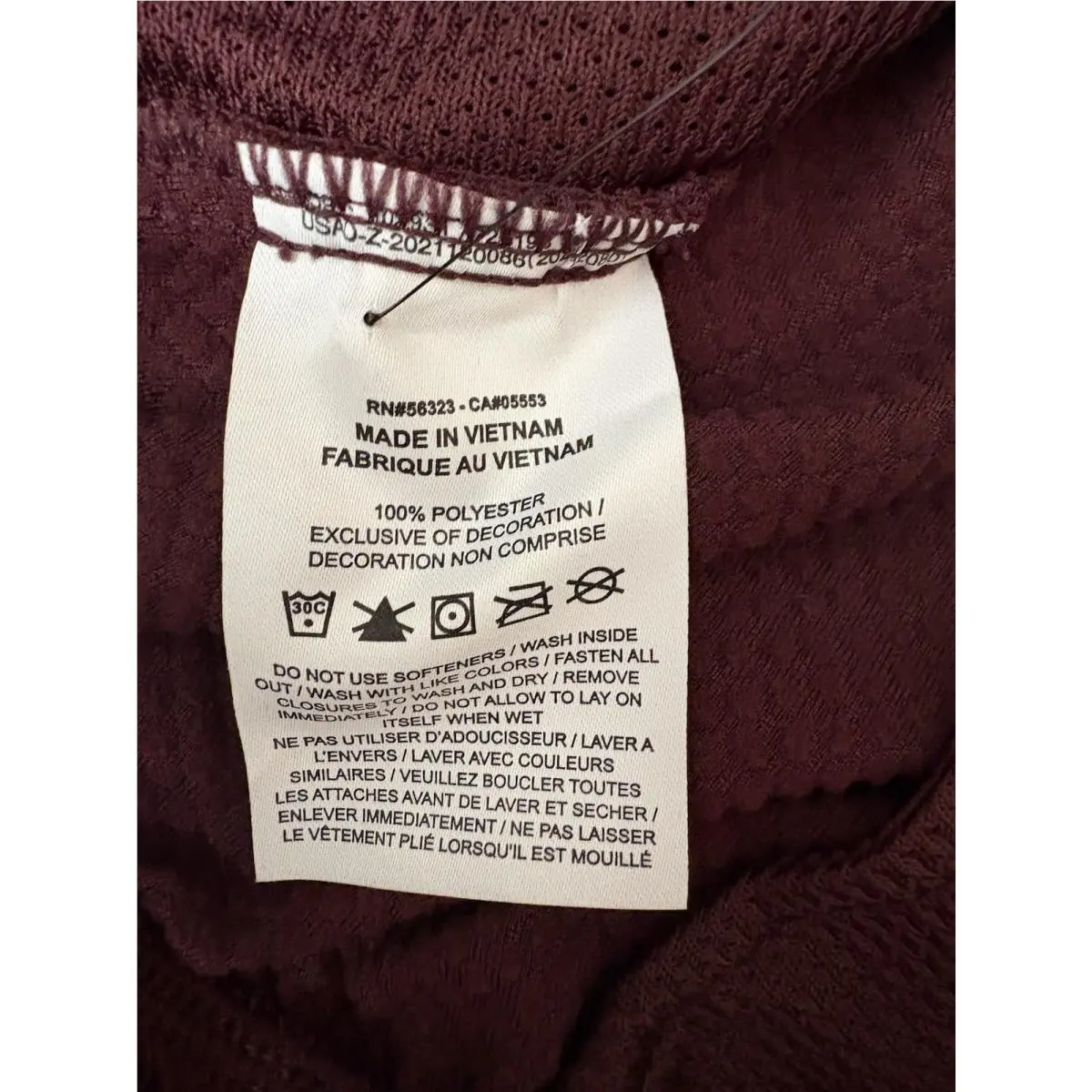 Nike clothing - Nike Therma-FIT Repel - Repel - FZ1113652 - Maroon (UPC: 0197601081191) 7