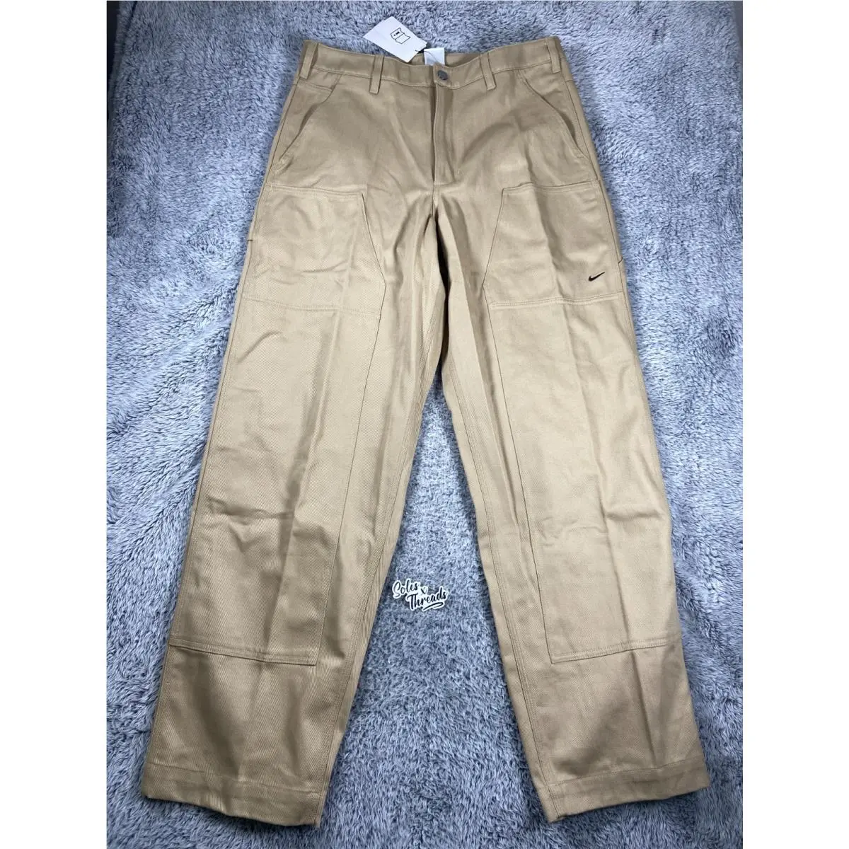 Nike Life Painters Pants Size 32 Men Parachute Beige Black HV1336-297