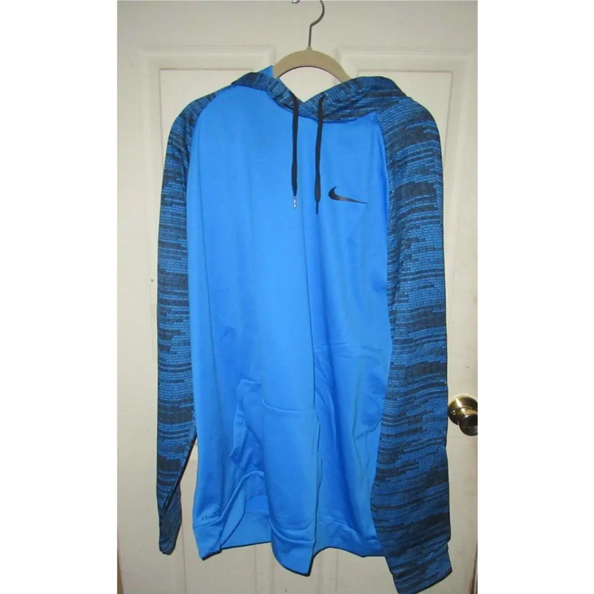Nike Therma Dri-fit Pullover Hoodie Light Blue Mens Sz 4XL 860483