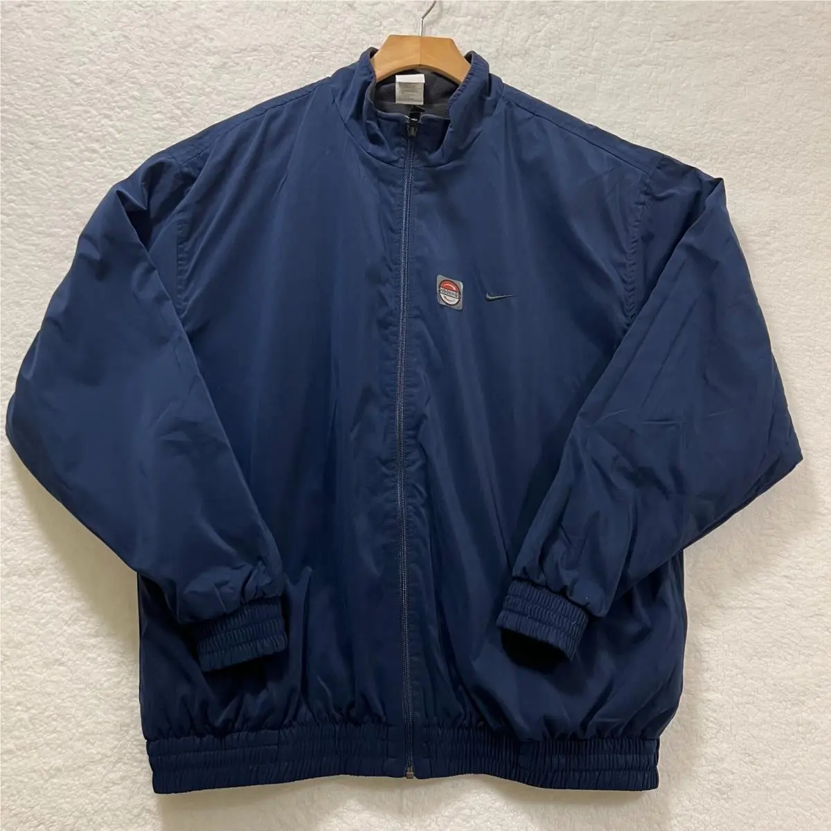Nike Golf Men`s Jacket Reversible Therma-fit Navy Blue/black Size L Vintage