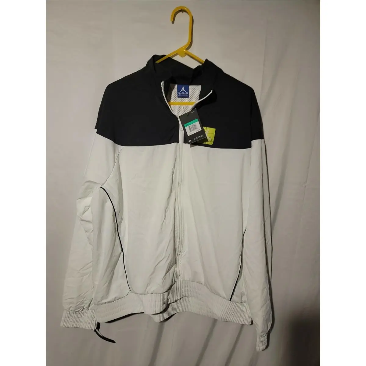 Nike Men`s Air Jordan Legacy Tinker Starter Jacket Black/white Size XL