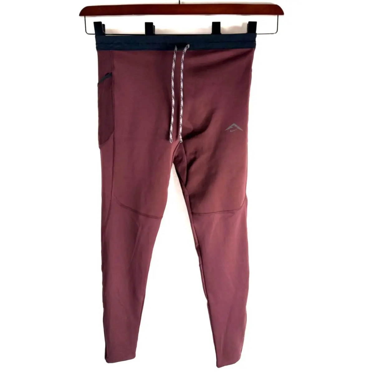 Nike Lunar Ray Winterized Running Tights Burgundy Men`s Size Medium B8599-652