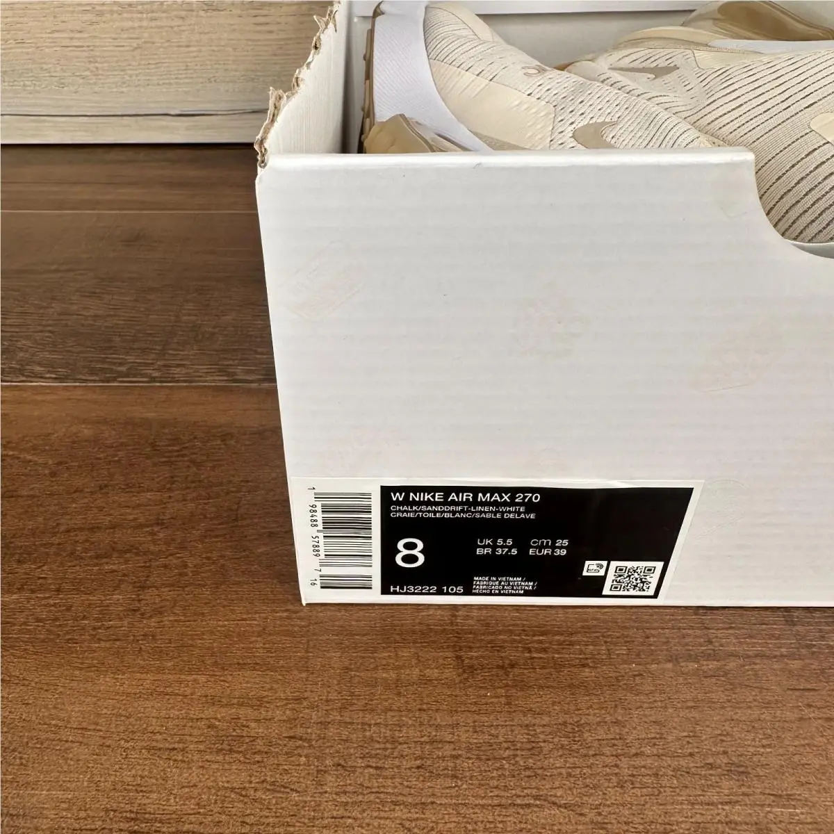 Nike shoes - Nike Air Max 270 - Air Max - HJ3222 105 - Beige 6