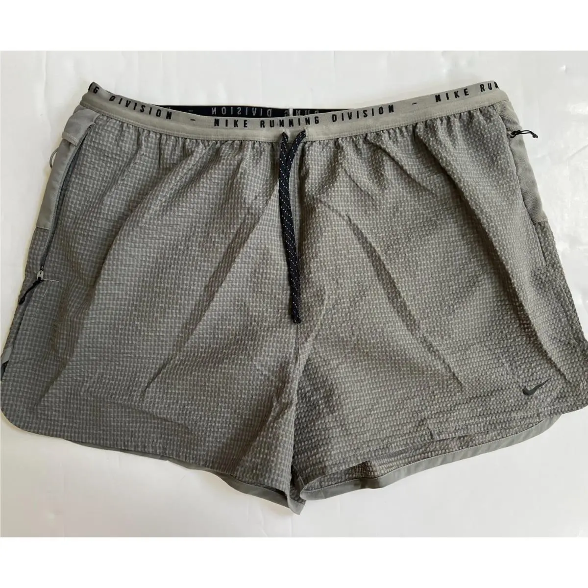 Nike clothing - Nike Dri-Fit Adv Run Division Running Shorts - FQ4617-053 - Gray Black 7