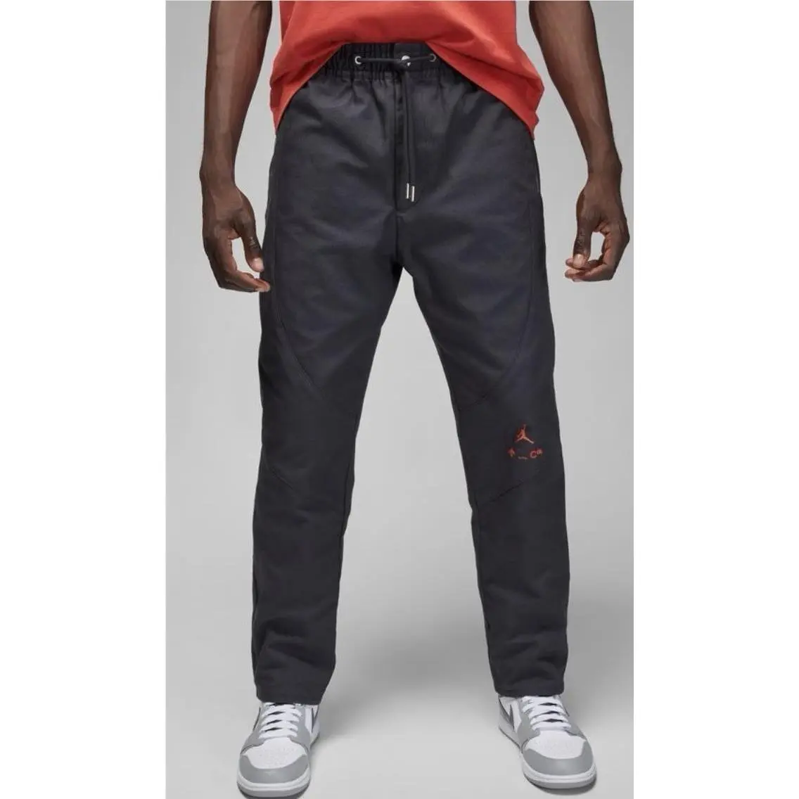 Nike Air Jordan Flight Heritage Warm-up Pants Black Sz Large DQ7546-045 Lined