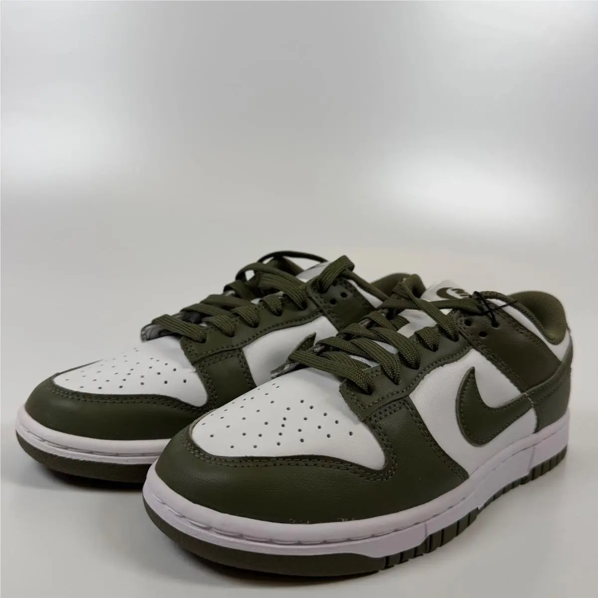 Nike Dunk Low Medium Olive White Womens Sneakers DD1503-120 Size 6.5W