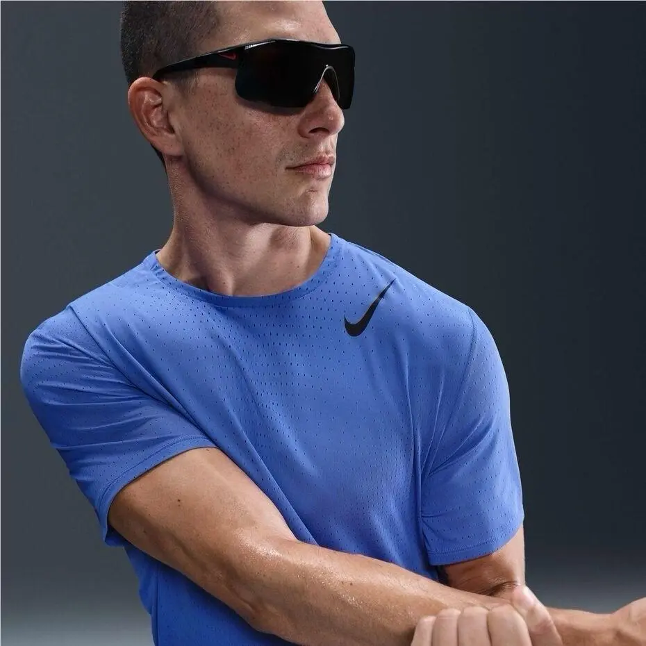 Nike Aeroswift Dri-fit Adv Short Sleeve Running Shirt Blue HJ3377-411 Men’s Xxl