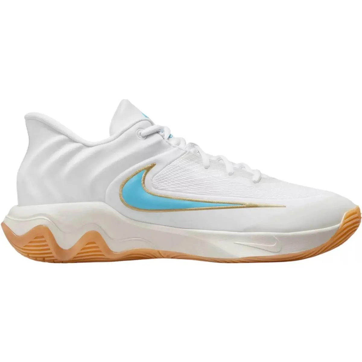 Nike Giannis Immortality 4 White/aquarius Blue Men`s Size 9.5 FQ3680-101 - White