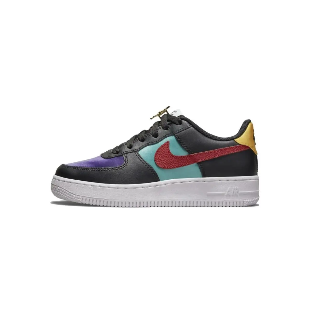 Nike Air Force 1 LV8 Emb Nba GS Black-gym Red SZ 6Y-WOMENS SZ 7.5 DN4178-001