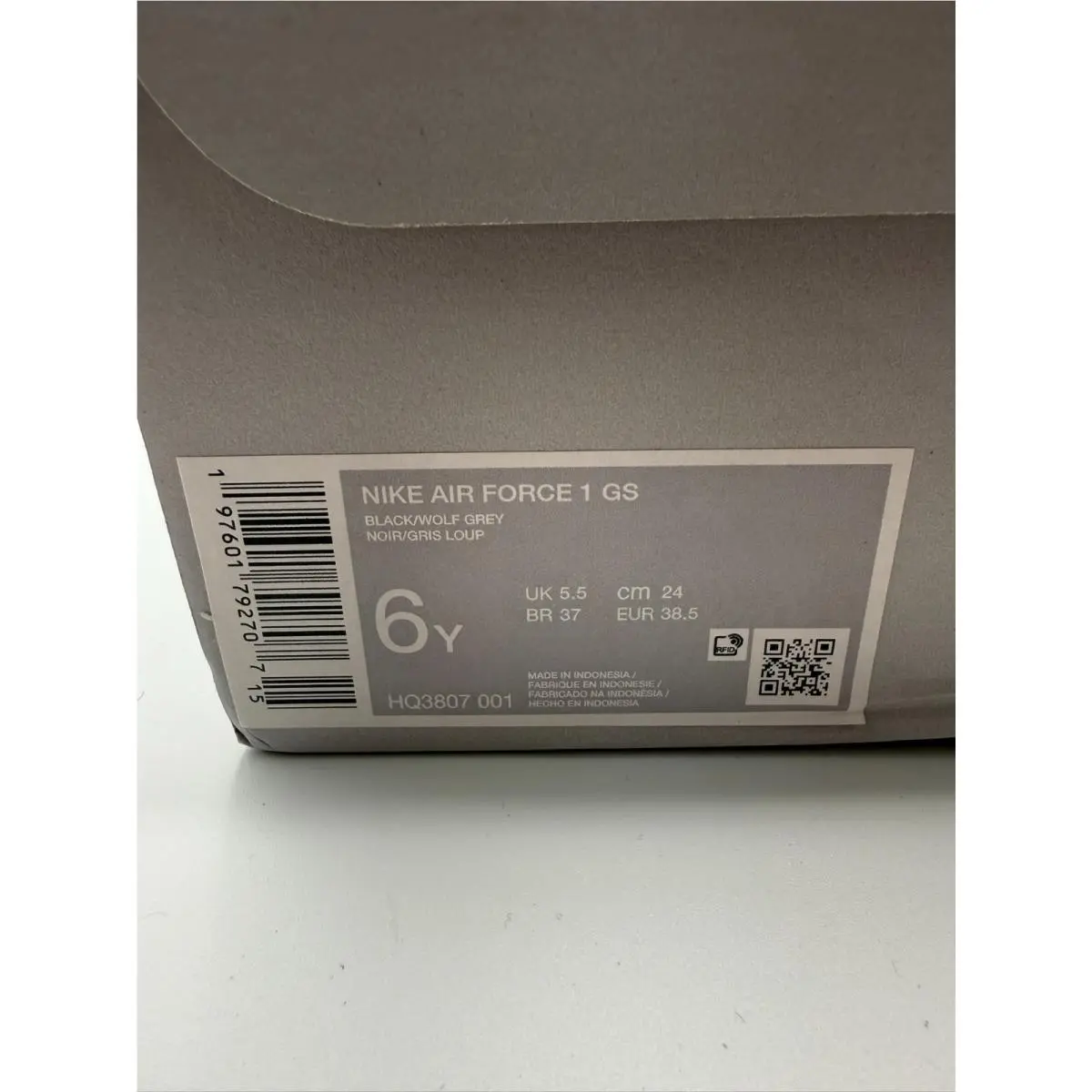 Nike shoes - Nike Air Force 1 GS - HQ3807-001 - Black (UPC: 197601792707) 4