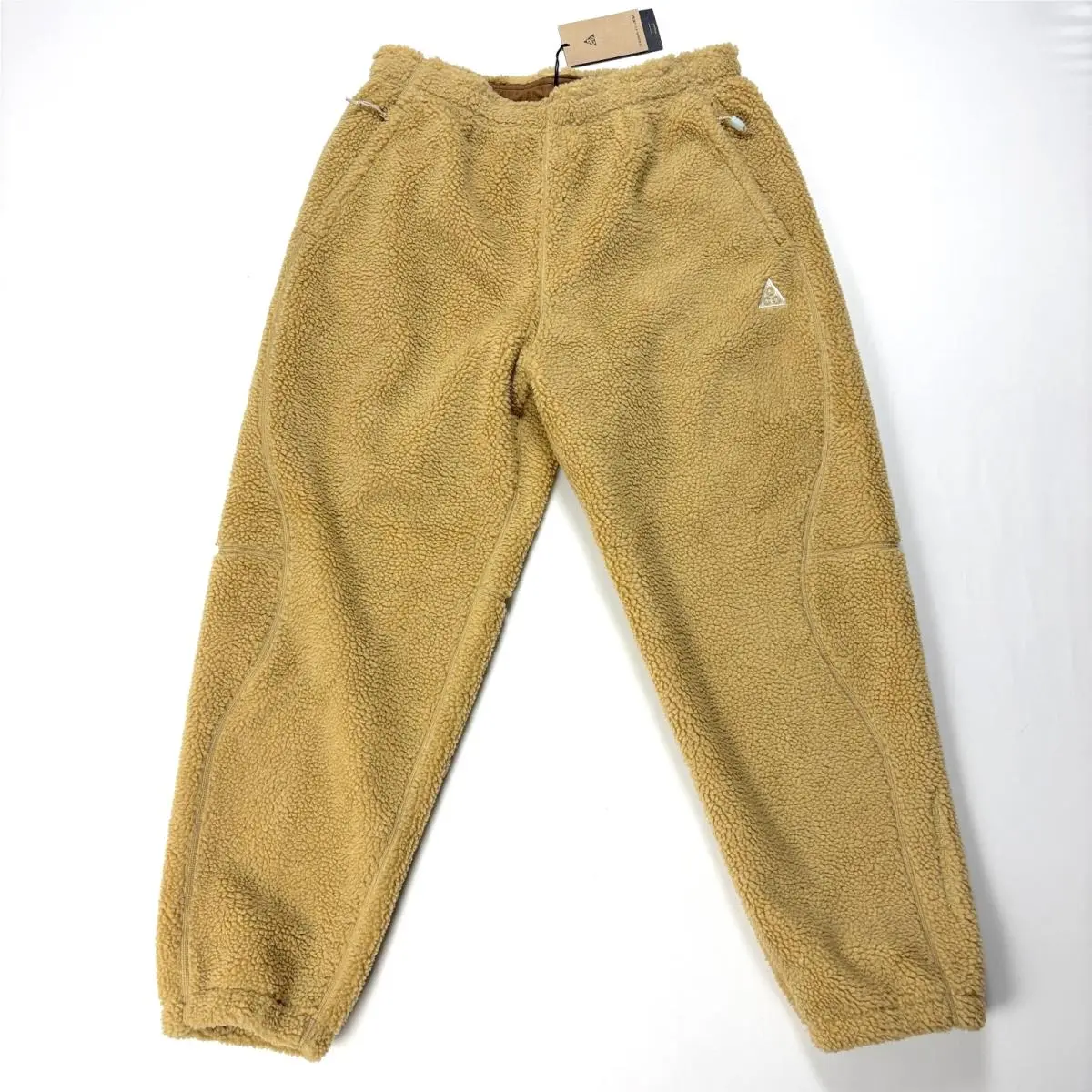 Acg Mens Canwell Glacier Sherpa Fleece Pants Tan Brown Sz L FV8827-297 by Nike