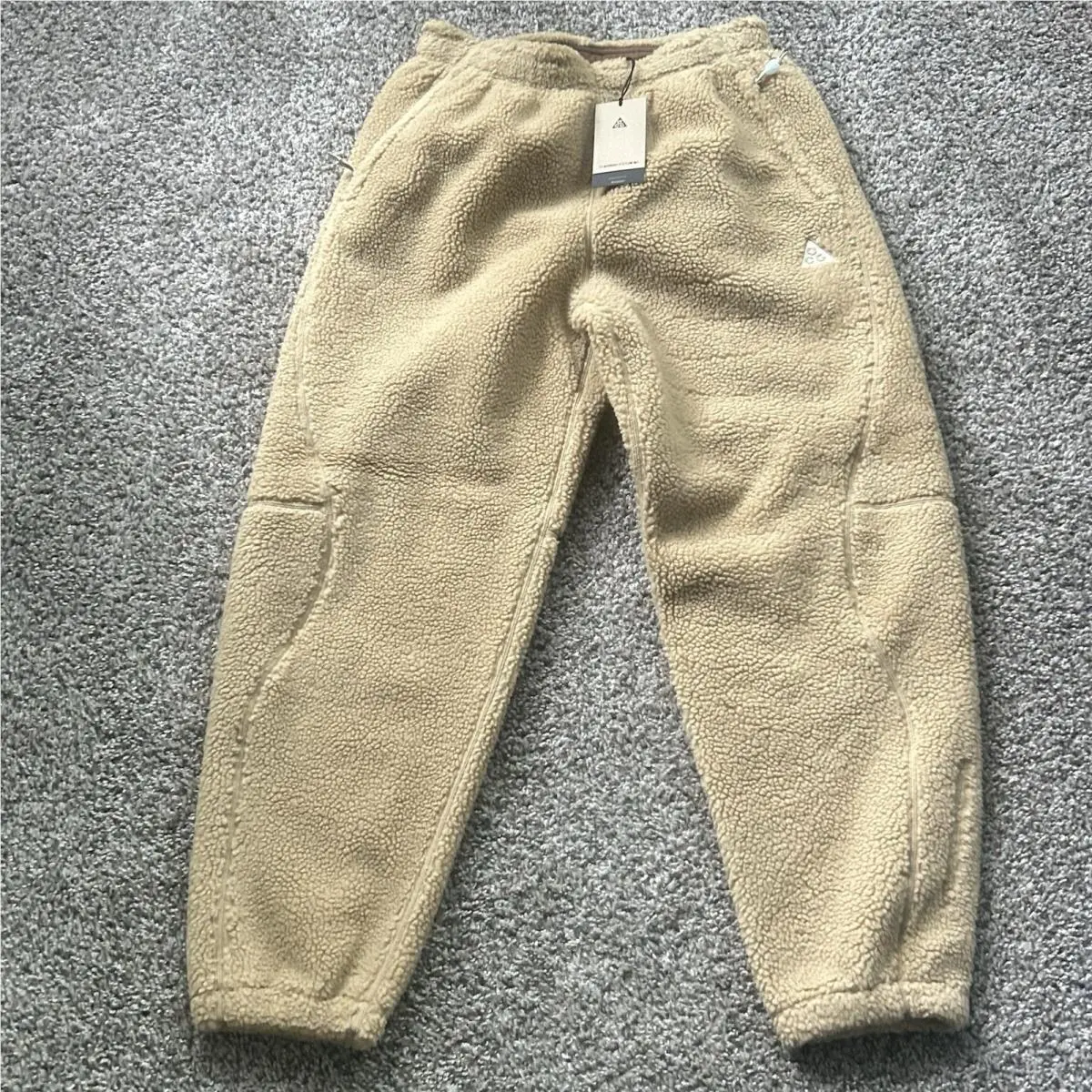 Nike Acg Canwell Glacier Adv Fleece Pants Beige Mens Size Medium FV8827-297