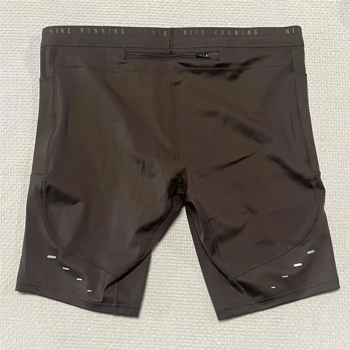 Nike clothing - Men`s Dri-FIT 1/2-Length Running Tights - IF2040 IF2040-010 - Brown (UPC: 198488521527) 0