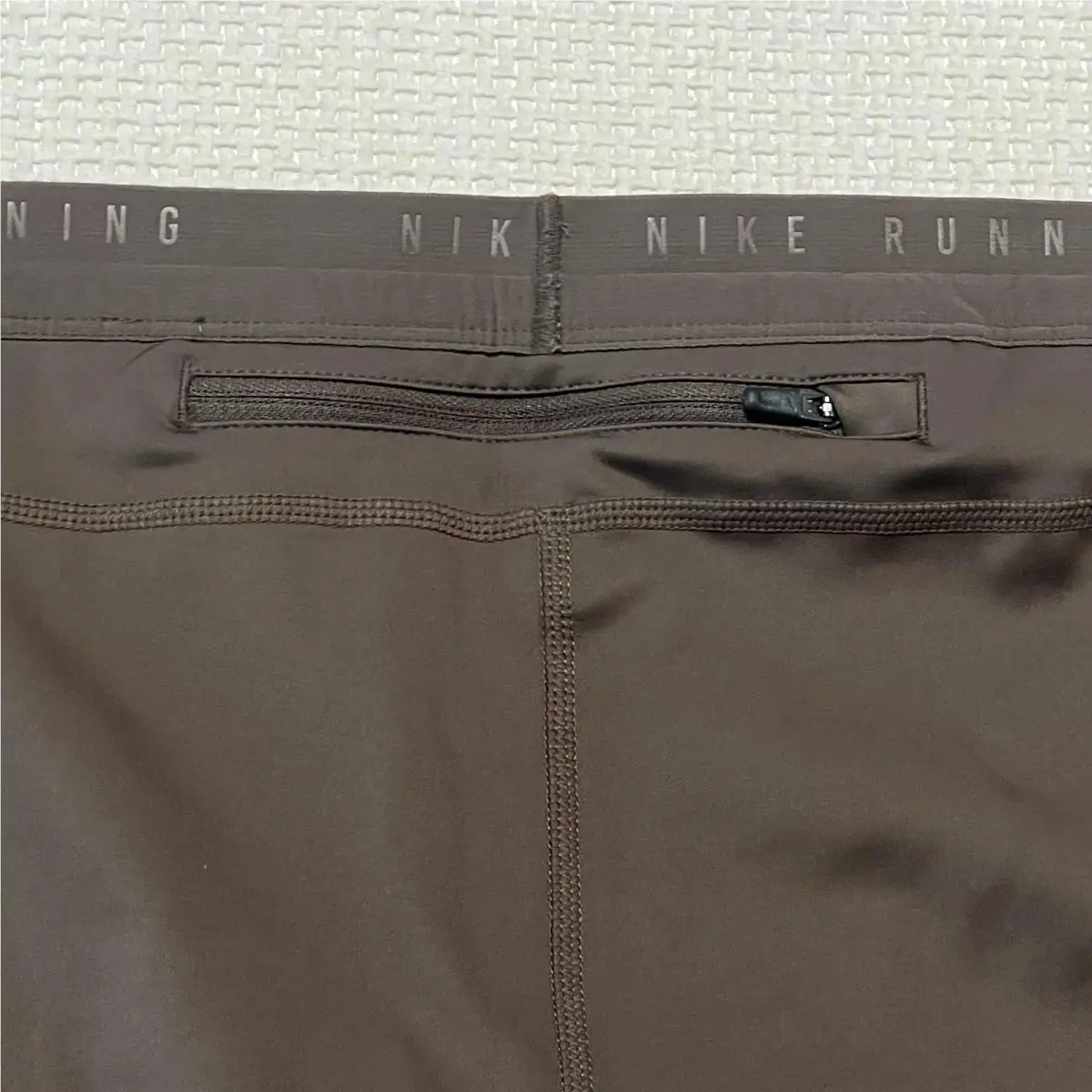 Nike clothing - Men`s Dri-FIT 1/2-Length Running Tights - IF2040 IF2040-010 - Brown (UPC: 198488521527) 7