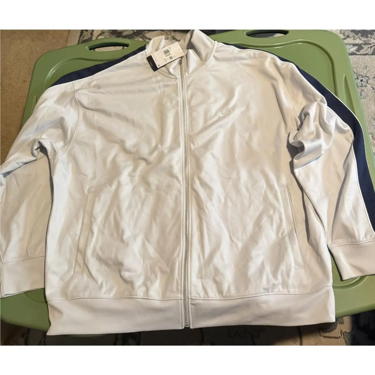 Nike Sportswear Club Men`s Oversized Knit Track Jacket HV1417-025 Size 3XL