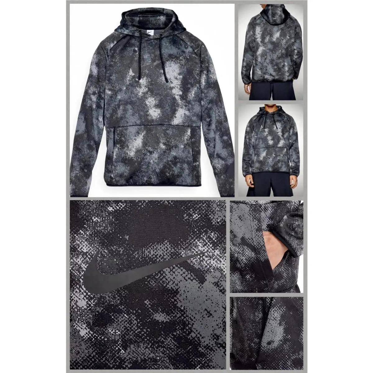 Nike Therma-fit Versatile Digital Camo Hoodie Men’s Size Medium FZ1088-010