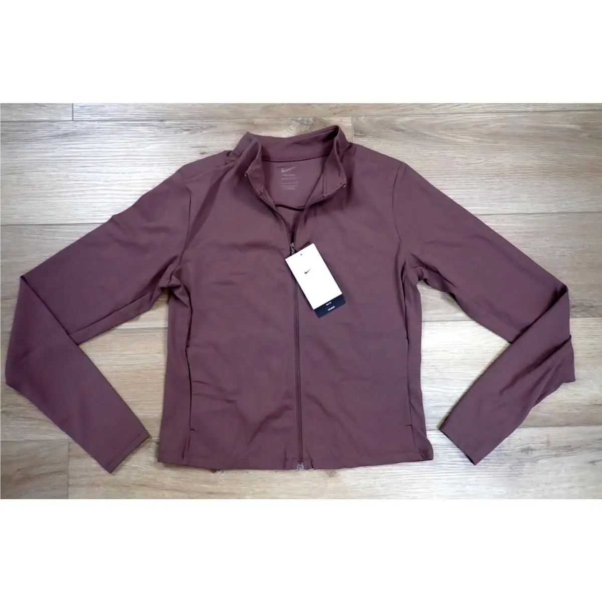 Nike Womens Zenvy Full Zip Jacket Dri-fit Run Gym Tatoo Long Sleeve Large