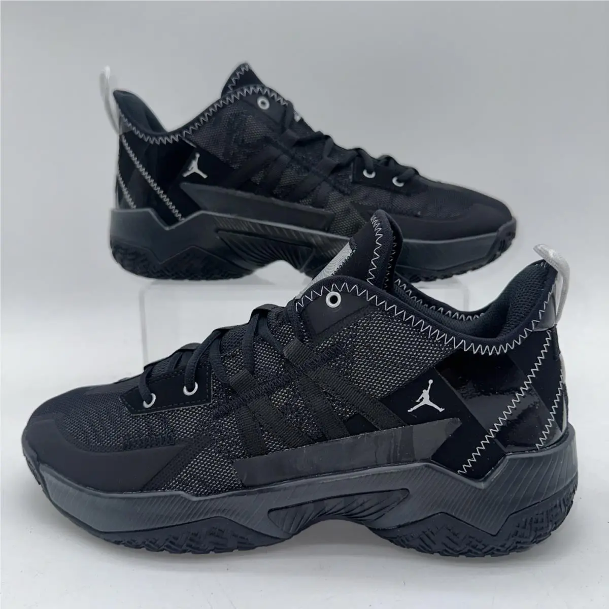Nike Men`s Size 10 Jordan One Take II CW2457 001 Black/metallic Silver