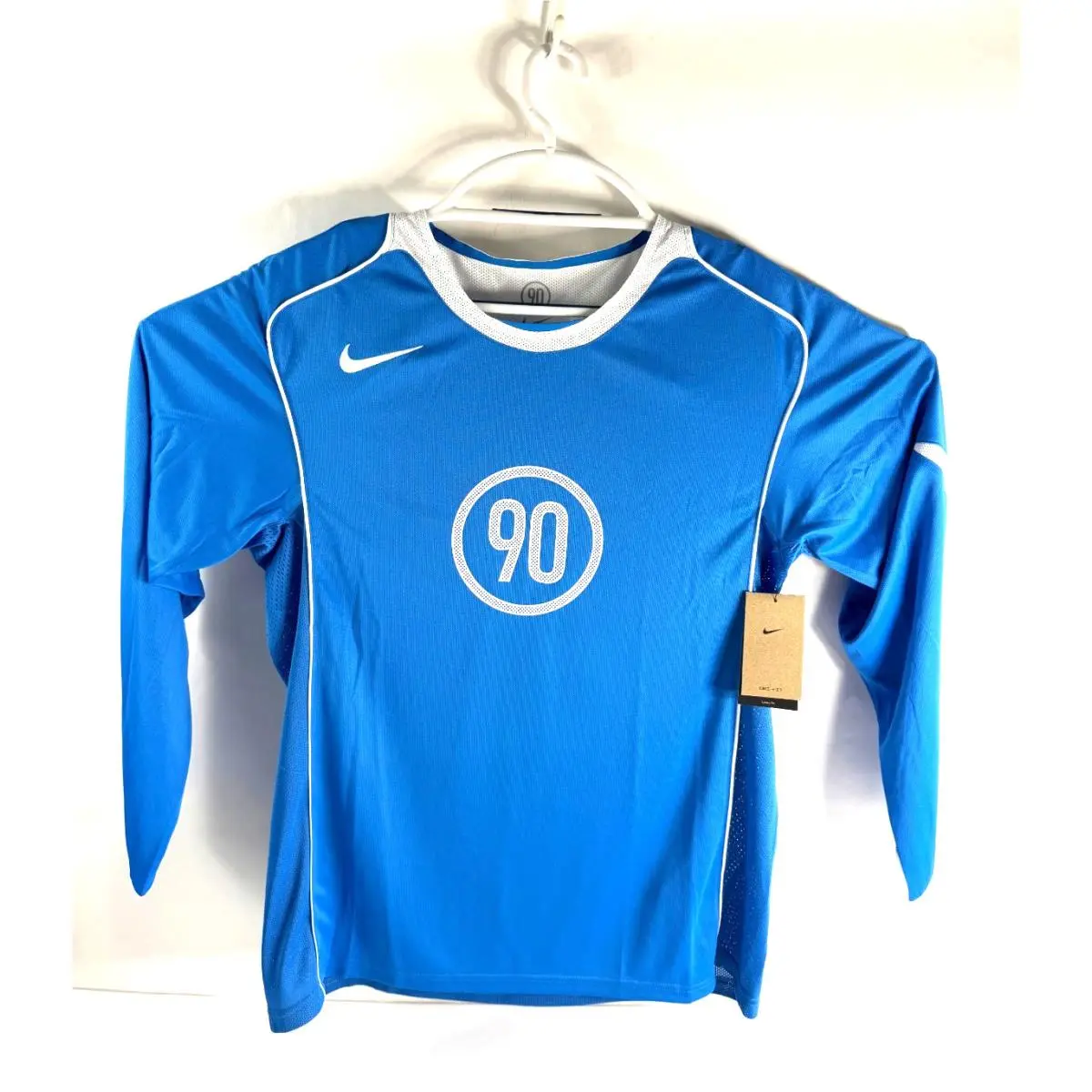 Nike Total 90 Dri-fit Long-sleeve Soccer Top Light Photo Blue Men XL IM6312-435