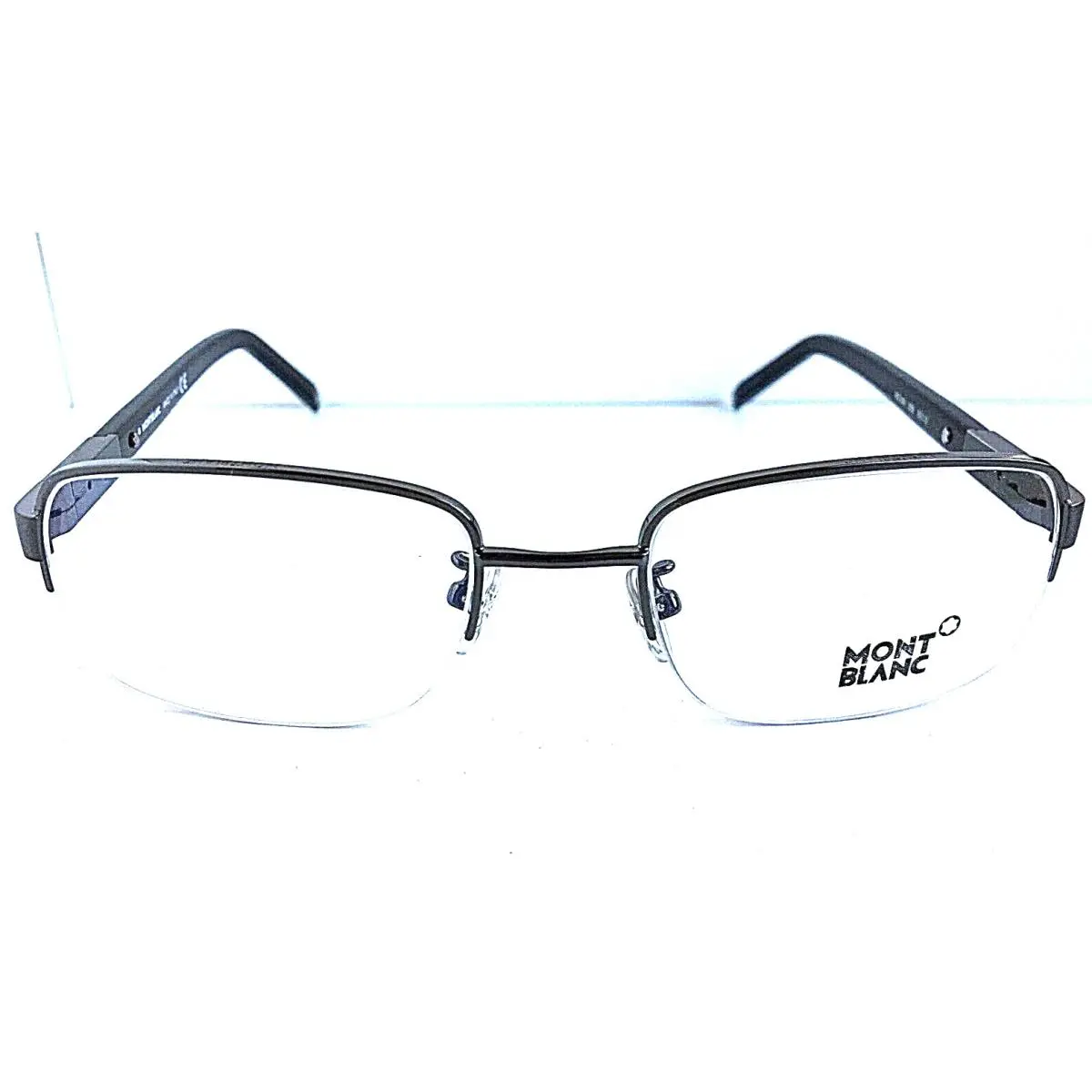 Montblanc MB 249 008 53mm Semi-rimless Men`s Eyeglasses Frame Italy
