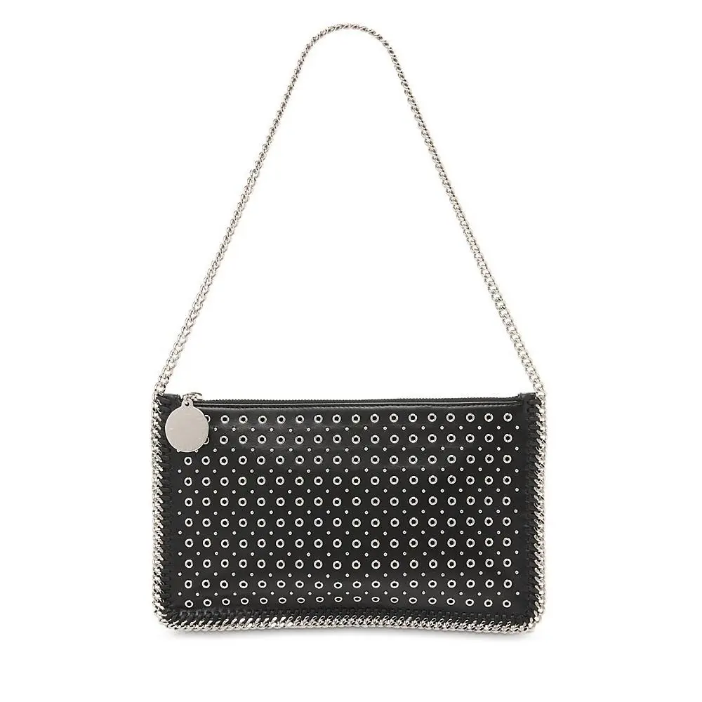 Stella Mccartney Falabella Pochette Shoulder Bag Black Grommet