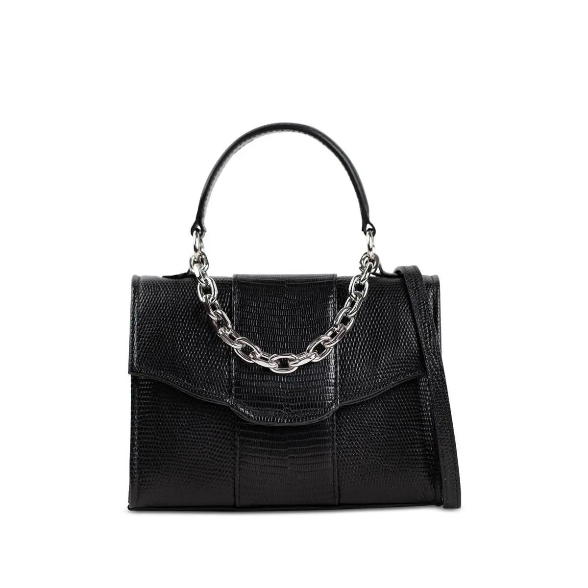 Givenchy Liselle Kiss Women`s Black Suede Removable Band Chain Single Crossbody