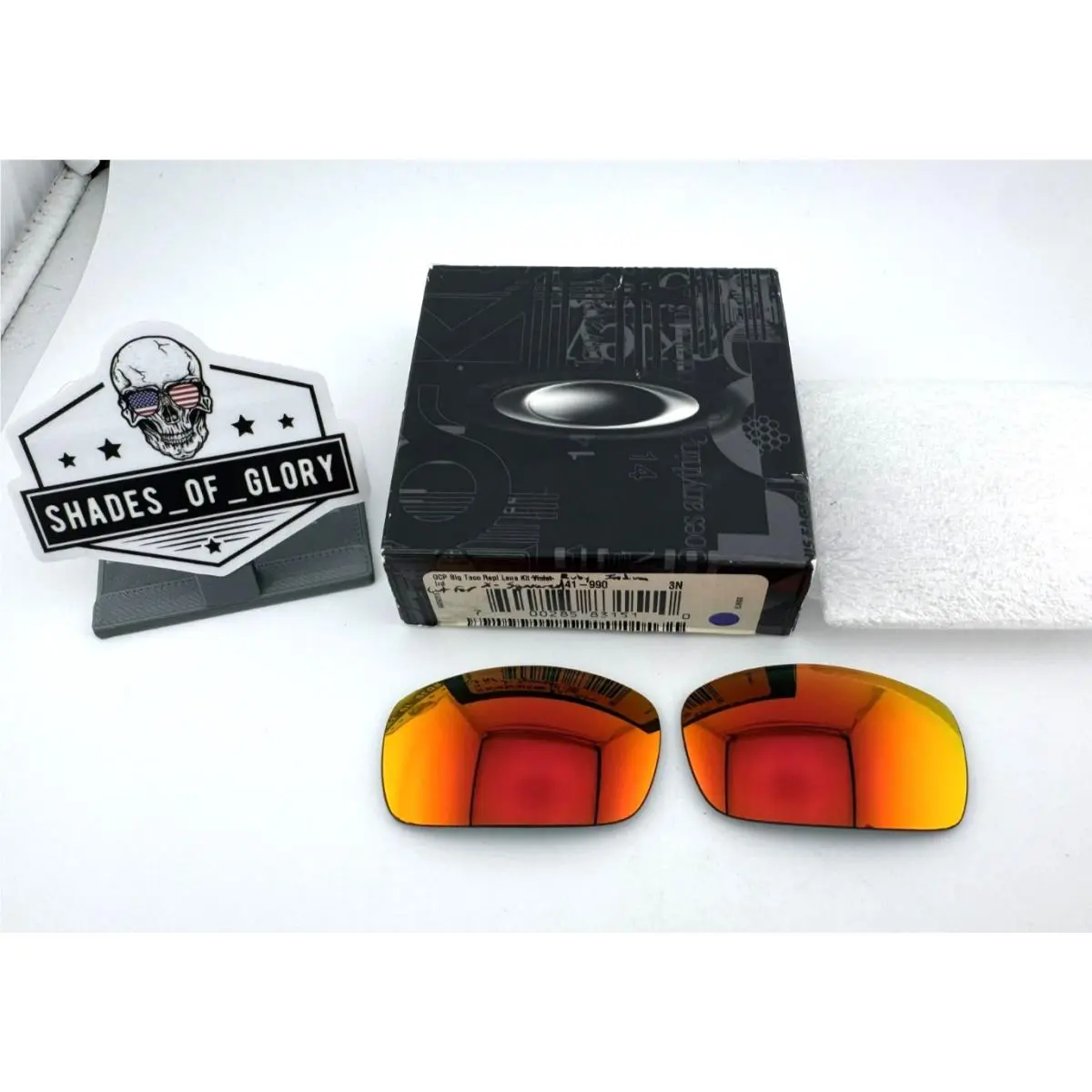 X Squared Ruby Iridium Replacement Sunglasses Lenses Big Taco by Oakley