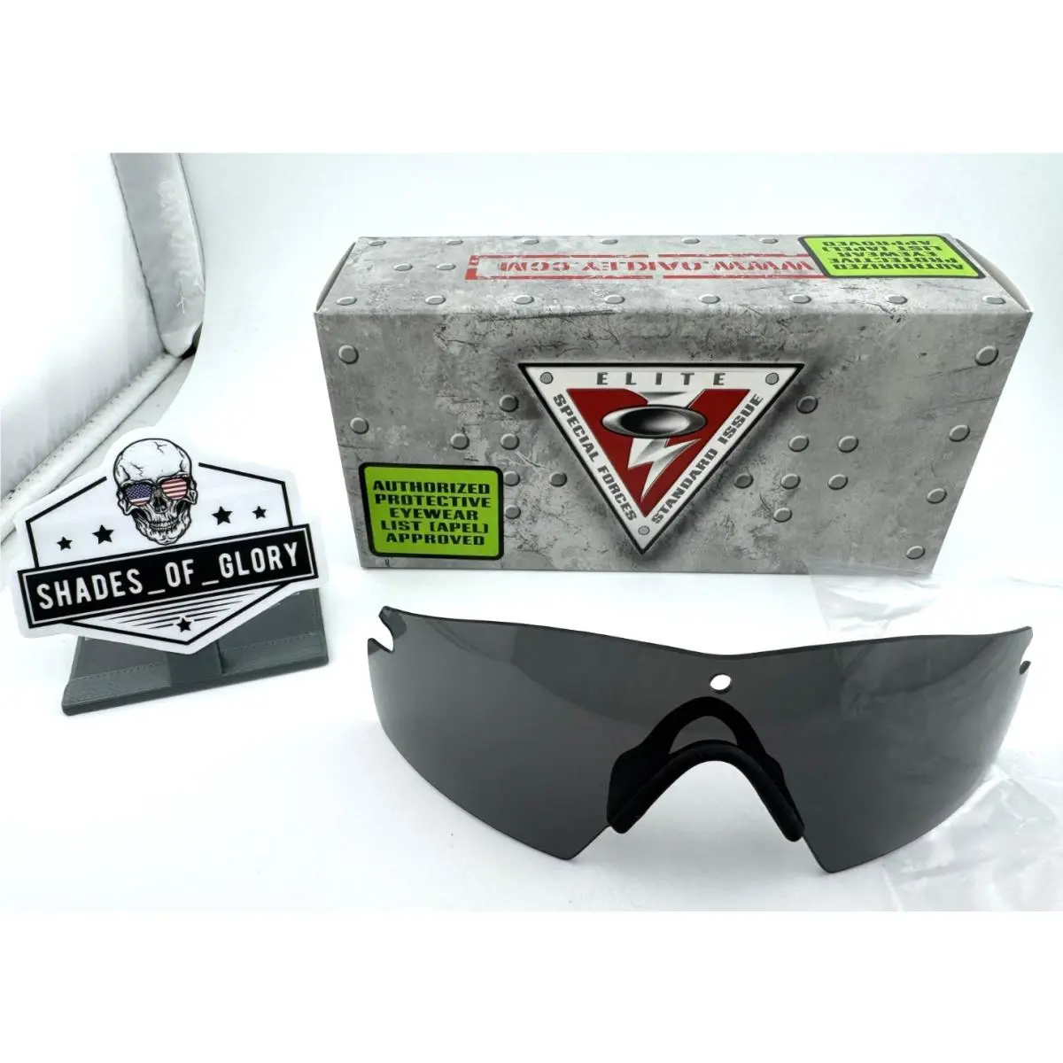 SI Ballistic M Frame 2.0 Strike Grey Lens Nose Piece Z87 by Oakley