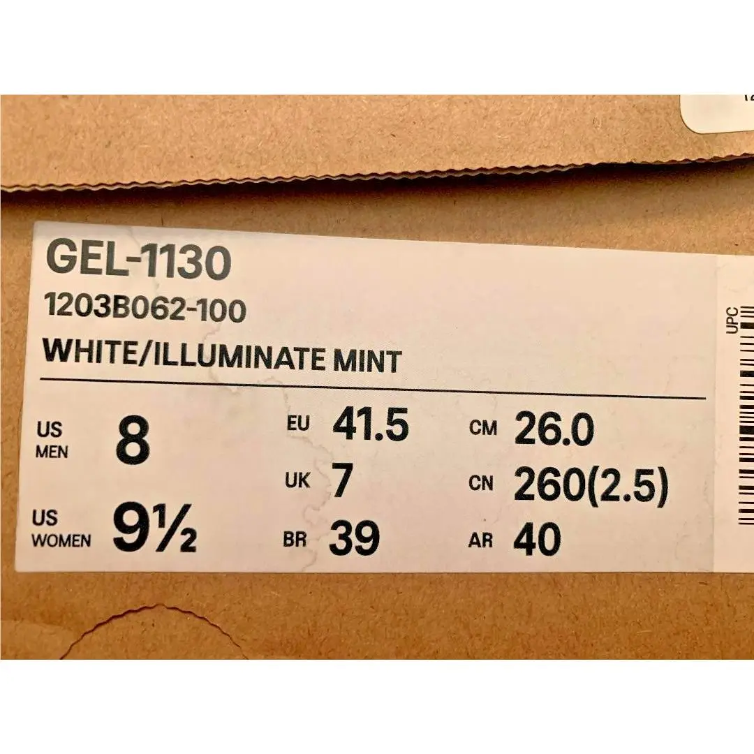 Asics shoes - ASICS Gel 1130 - Gel - 1203B062-100 - White (UPC: 199023180780) 4