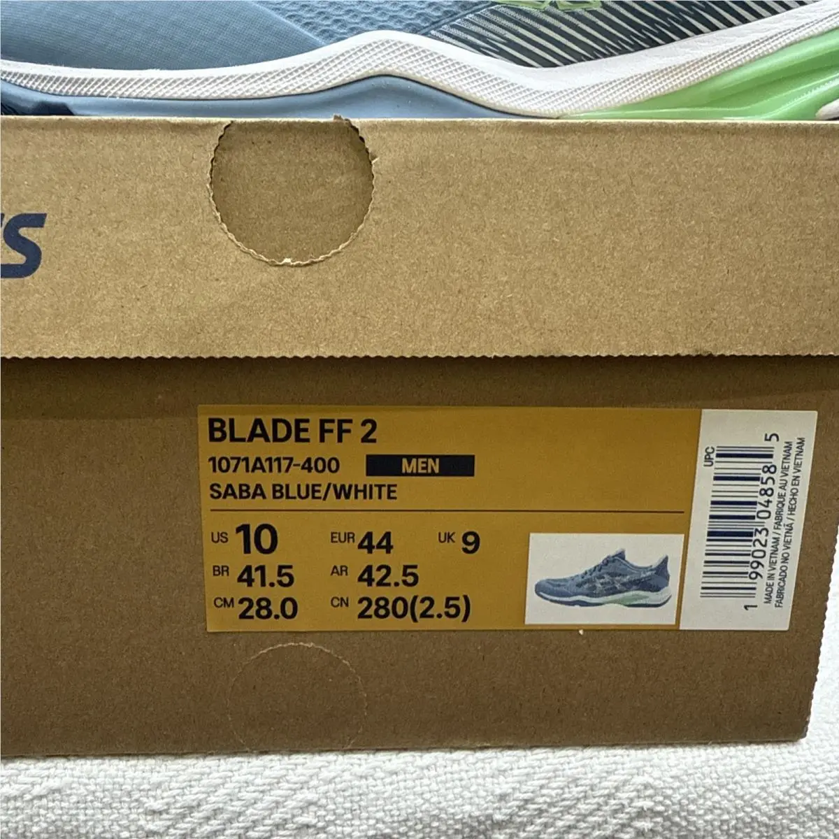 Asics shoes - Asics Blade FF 2 - Blade - 1071A117 - Blue (UPC: 0199023048585) 7