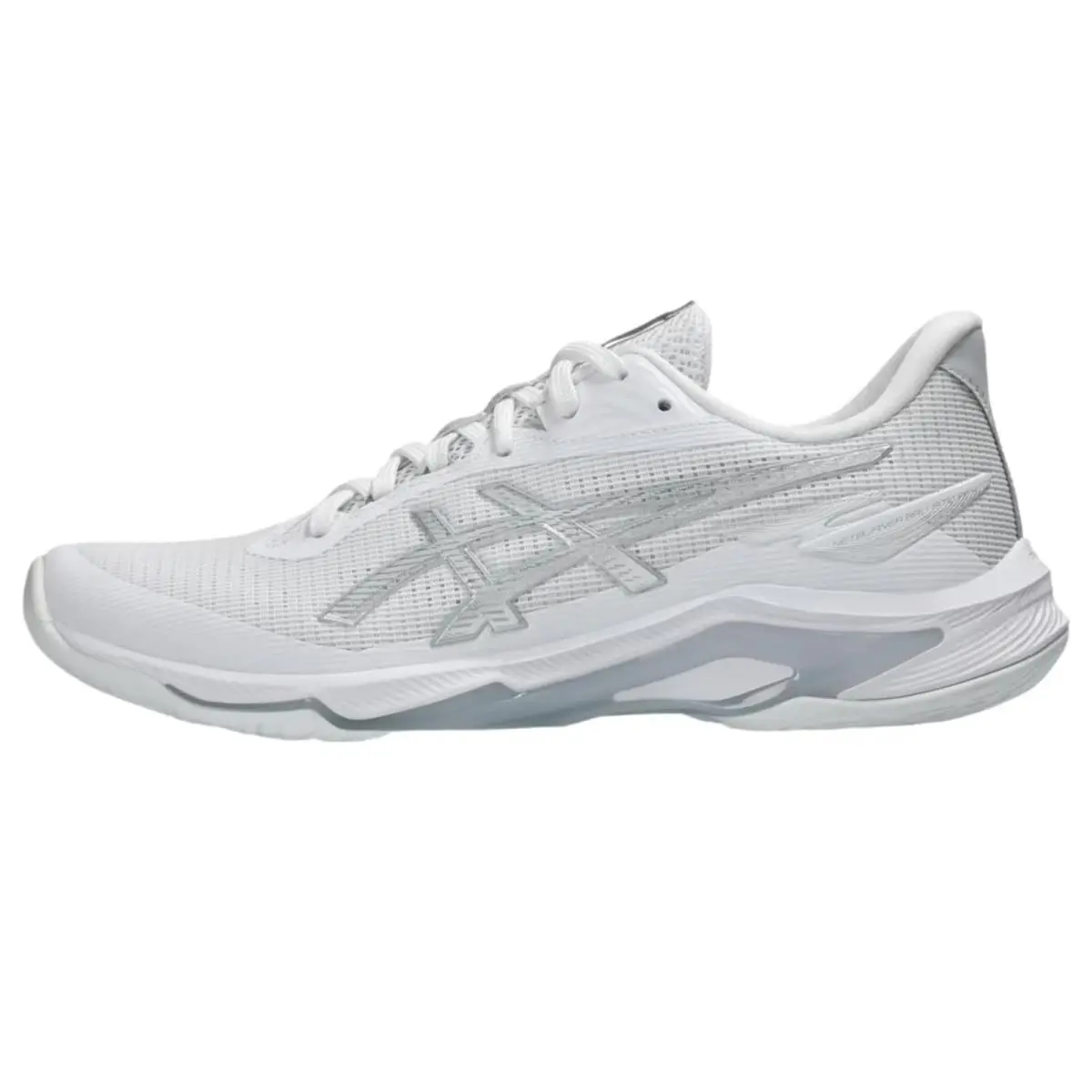 Asics Netburner Ballistic FF 4 White / Pure Silver 1052A083-100 Women`s Size 9.5