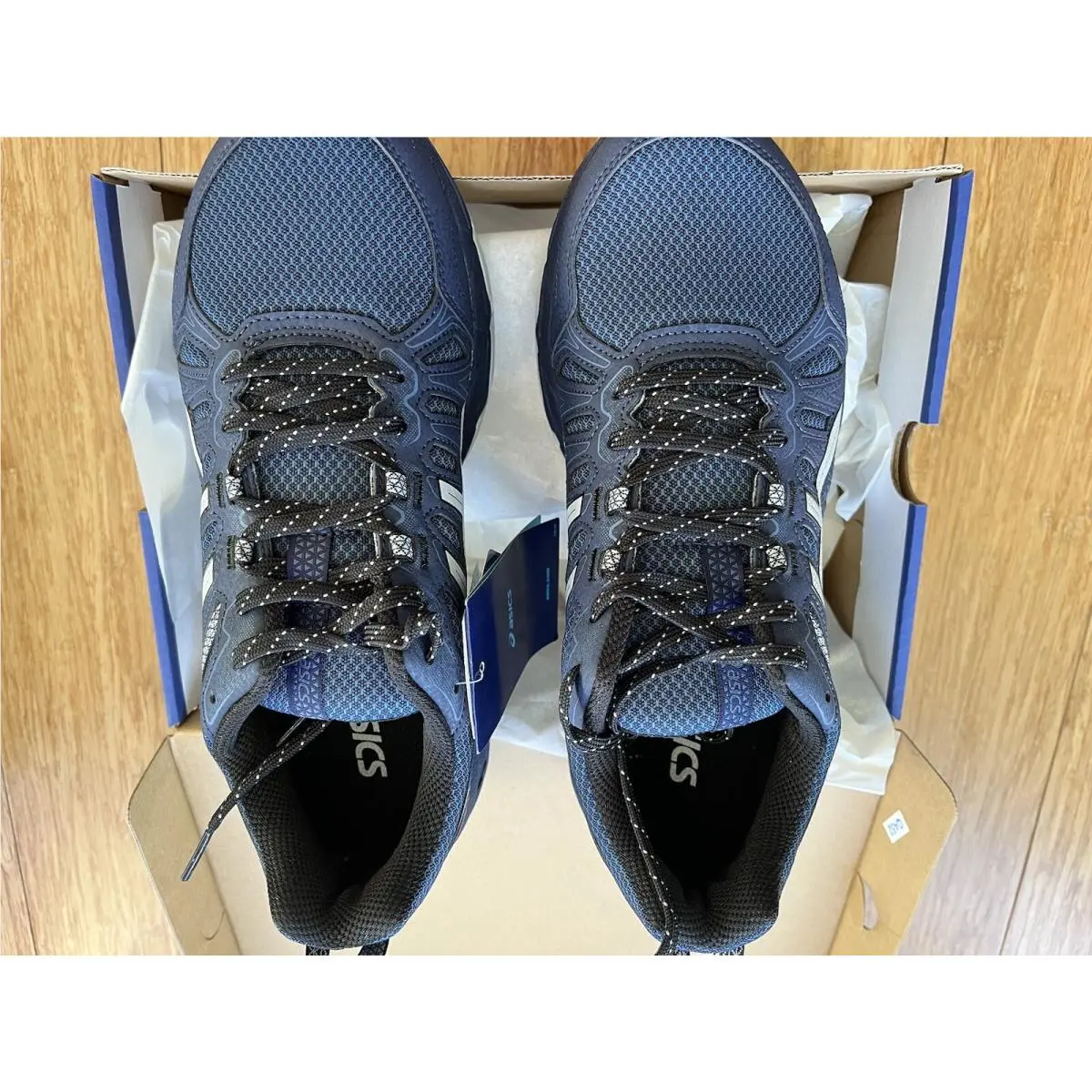 Asics Mens Sneaker 8 Extra Wide Rearfoot Gel Technology Ortholite Blue or Black