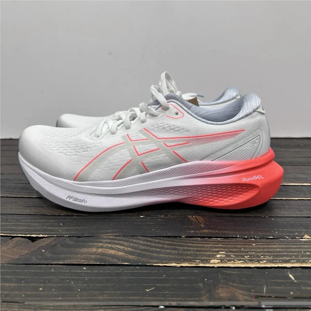 Asics shoes - ASICS GEL-Kayano 30 - White/Sunrise RED 0