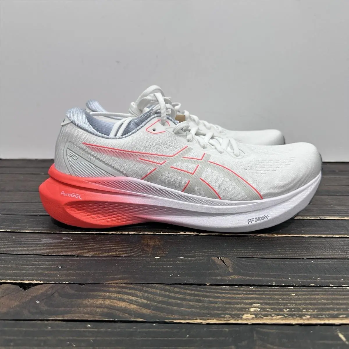 Asics shoes - ASICS GEL-Kayano 30 - White/Sunrise RED 3
