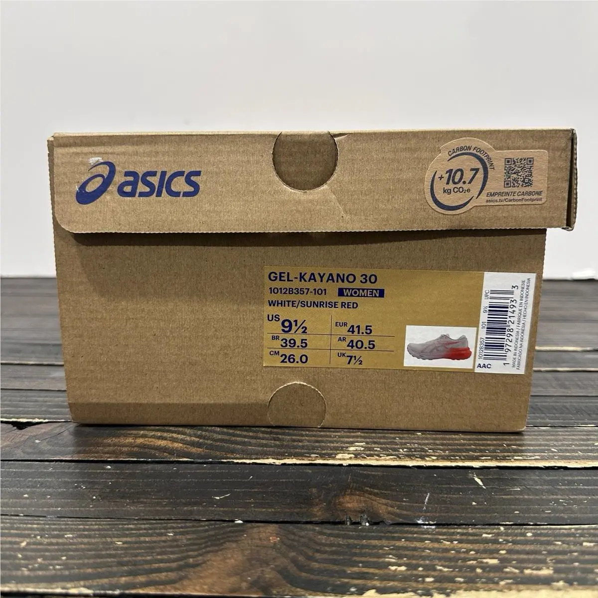 Asics shoes - ASICS GEL-Kayano 30 - White/Sunrise RED 7