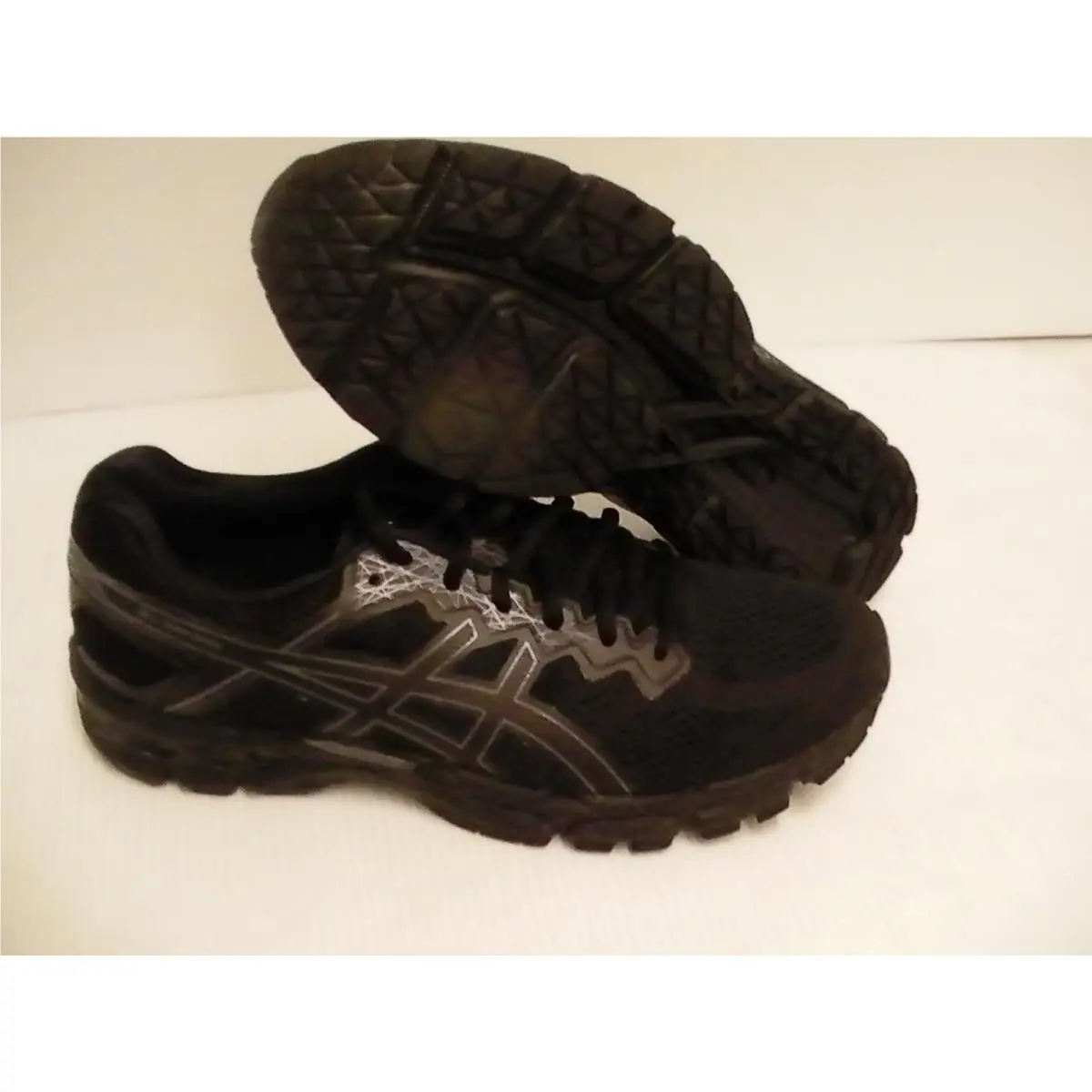 Asics Men`s Gel Superion Running Shoes Black Dark Grey Size 12 us