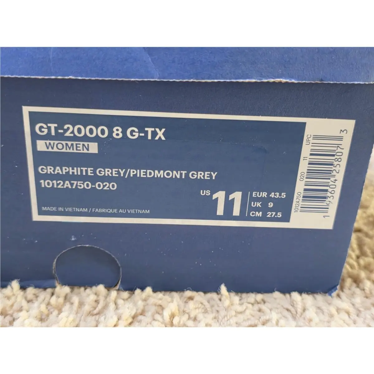 Asics shoes - ASICS Gt 2000 G Tx - 1012A750 - Gray (UPC: 193604258073) 0