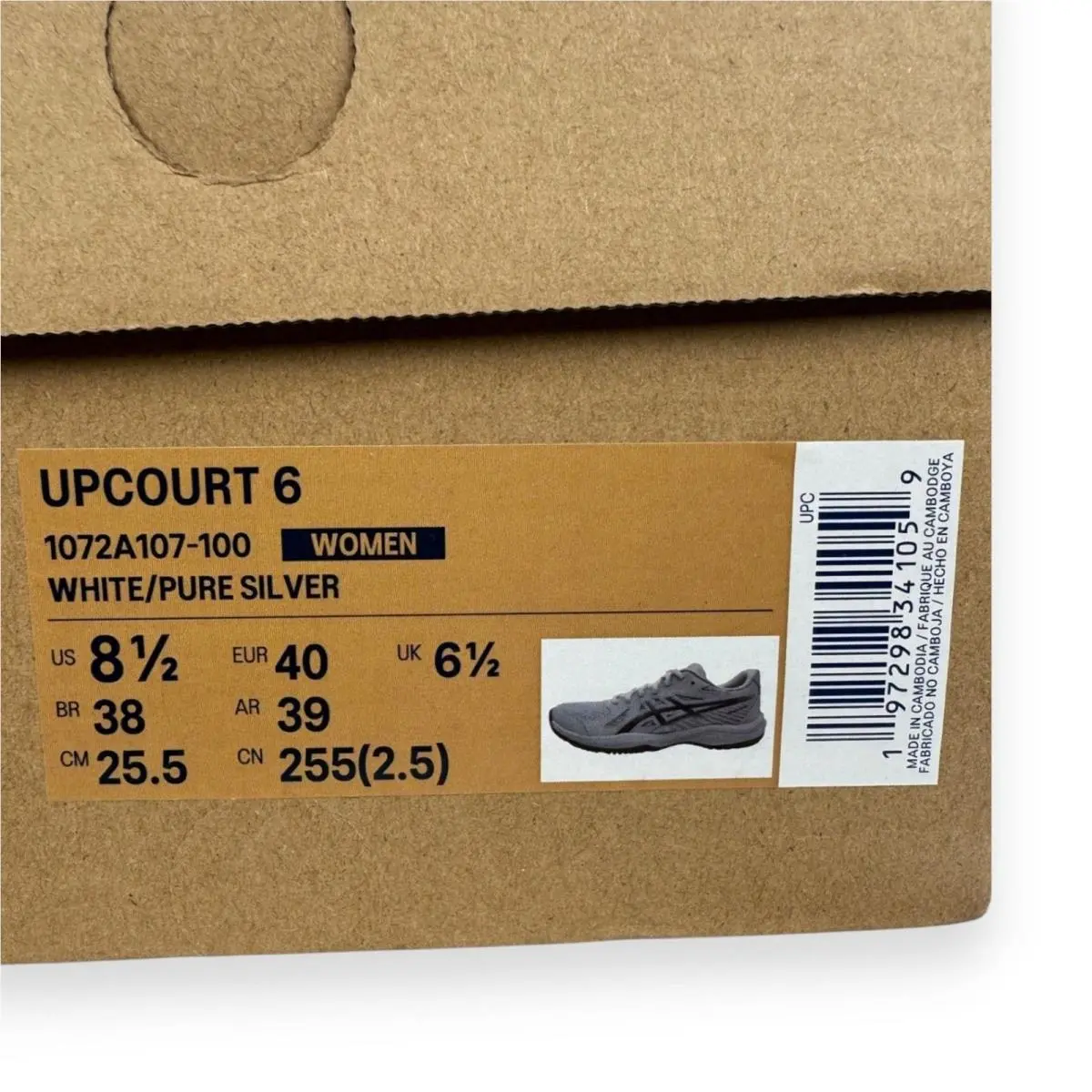 Asics shoes - Upcourt 6 - Upcourt - 1072A107-100 - White (UPC: 197298341059) 8