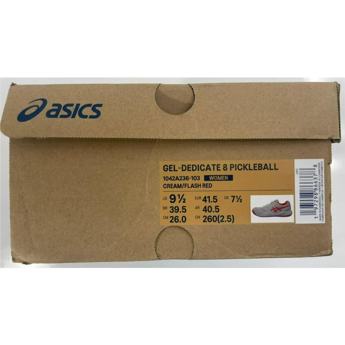 Asics shoes - ASICS GEL-Dedicate - Cream 4